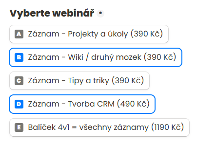 Produkty a ceny